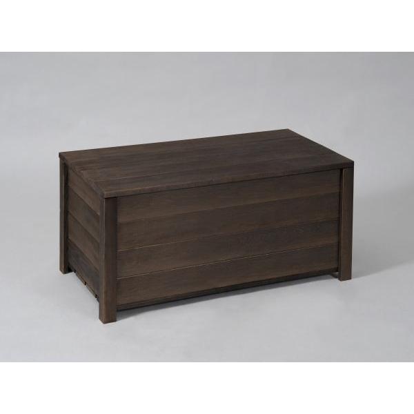 収納ボックス付きベンチ匠 ブラウン 横幅90cm 木製 フタ付き ストッカー 物置 ベランダ 日本製