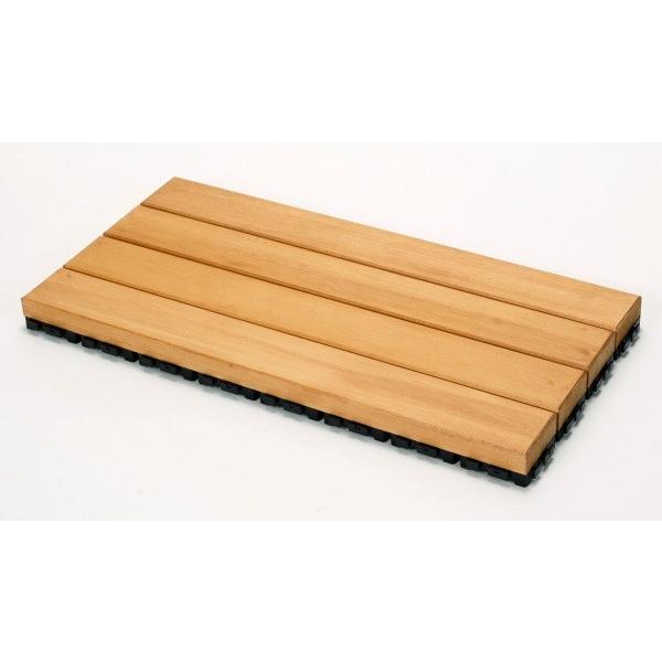 ウッドデッキ匠 樹脂ジョイント付 30cm×60cm×厚み4cm 24枚セット パイン色 ベランダ ...