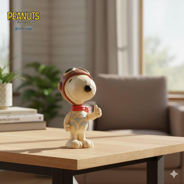 スヌーピー フライングエース ミニ 7.6cm | ジムショア ピーナッツ グッズ フィギュア 人形...