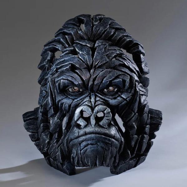 Edge Bust Gorilla 幅33x奥行33x35.5(cm) ゴリラ 胸像ゴリラ | 彫刻...