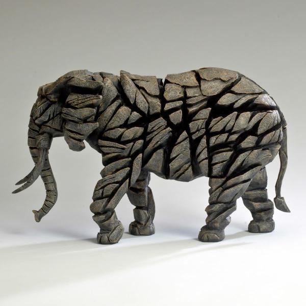 Edge Elephant 幅39.4x奥行17.8x23.5(cm) 象ぞう | 彫刻 置物 オブ...