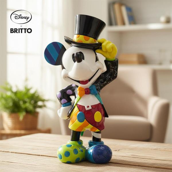 ミッキー レトロ シルクハット Romero Britto 21cm | ロメロ・ブリット デザイン...