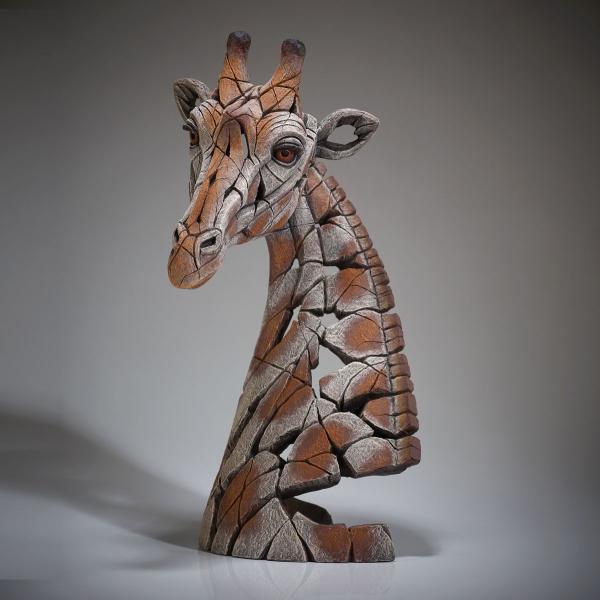 Edge Giraffe 幅27x奥行30.5x54.7(cm) キリン 胸像キリン | 彫刻 置物...