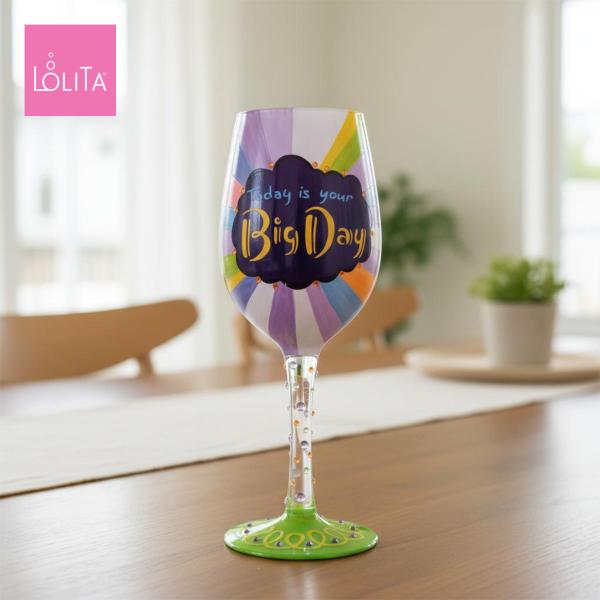 Lolita ワイングラス Big Day 22.4cm とびっきりの日 | かわいい おしゃれ ポ...