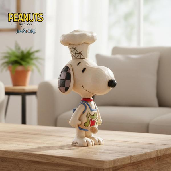 スヌーピー シェフ ミニ 10cm | ジムショア ピーナッツ グッズ フィギュア 人形 置物 彫刻...