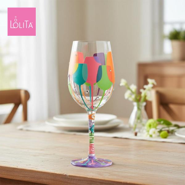 Lolita ワイングラス Wine Squad 22.4cm ワインのチーム | かわいい おしゃ...