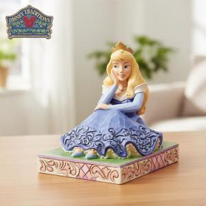 オーロラ姫 お座りポーズ 8.5cm 眠れる森の美女 | ディズニー トラディションズ ジムショア グッズ フィギュア 人形 置物 彫刻 Jim Sh