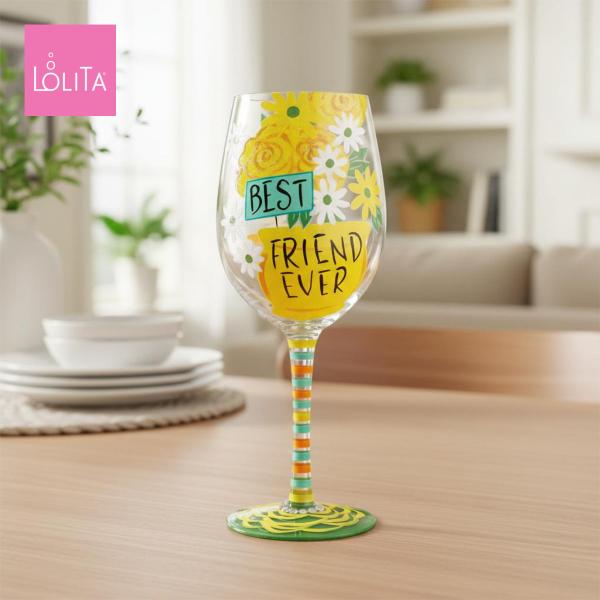 Lolita ワイングラス Best Friend Ever 22.4cm BFF | かわいい お...