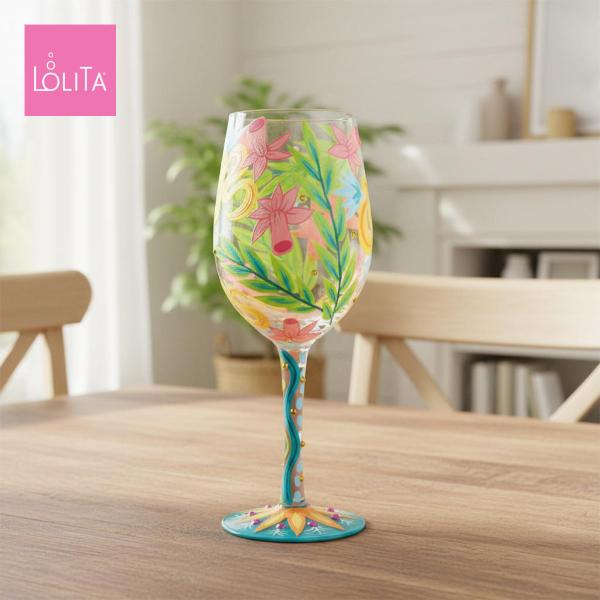 Lolita ワイングラス Fashion Florals 22.4cm お花で着飾って | かわい...