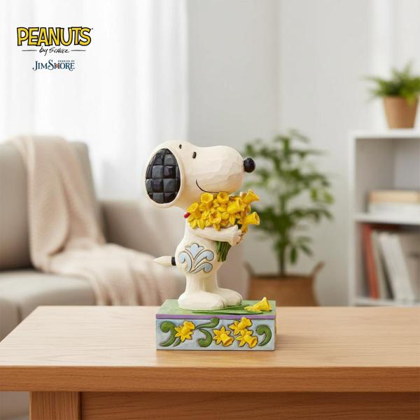 スヌーピー ウィズ ダフォディルズ 13cm | ジムショア ピーナッツ グッズ フィギュア 人形 ...