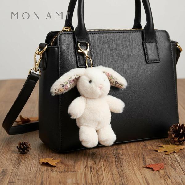 フェイス バニー バッグチャーム 10cm | モナミ ぬいぐるみ 雑貨 アート デザイン かわいい...