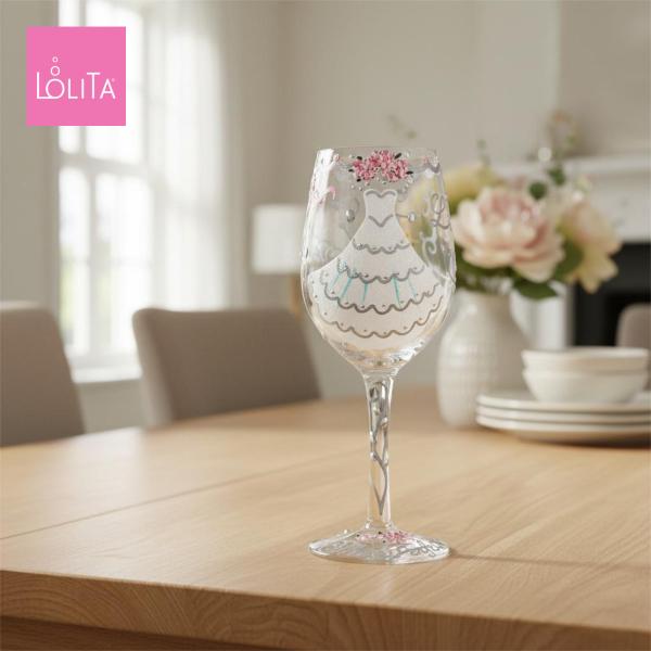 Lolita ワイングラス BRIDE 23cm 花嫁 | かわいい おしゃれ ポップ モダン デザ...