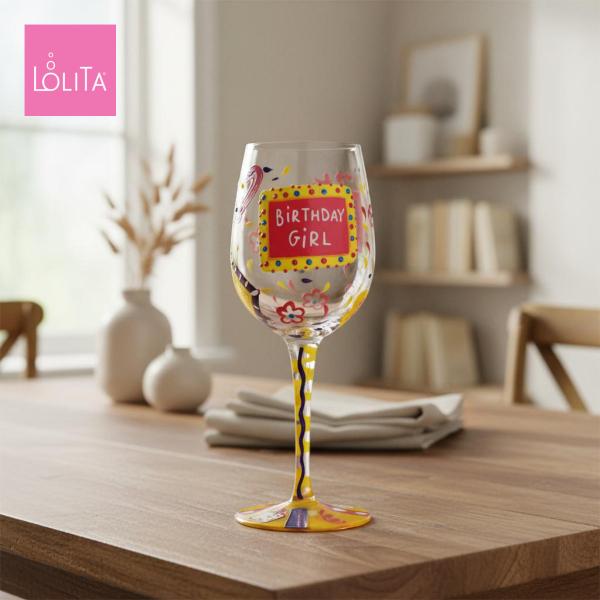 Lolita ワイングラス Birthday Girl 22.8cm バースディ・ガール | かわい...