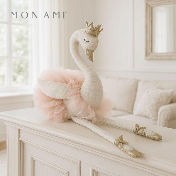 ライラ スワンバレリーナ 29cm 白鳥 | モナミ ぬいぐるみ 雑貨 アート デザイン かわいい ...