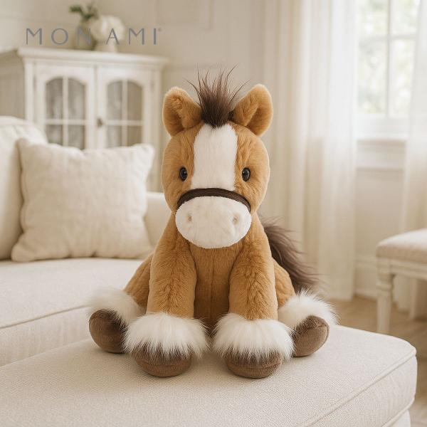 トリュフ ザ ホース 27cm 馬 | モナミ ぬいぐるみ 雑貨 アート デザイン かわいい ファー...