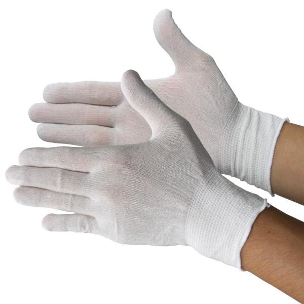 インナー手袋 キュプラインナーグローブ 薄手 ベンベルグ 手袋 2枚 フリーサイズ 手荒れ 使い捨て...