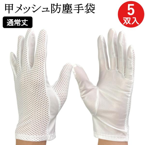 メッシュ 防塵手袋 クリーンルーム クリーンルーム用 手袋 蒸れにくい G2049 5双 クリーング...