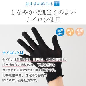 インナー手袋 ウーリー ナイロン インナーグロ...の詳細画像1