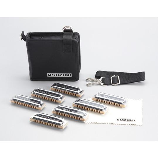 10穴ハーモニカ　「MANJI 7本セット」 スズキ楽器/M-20-7SET