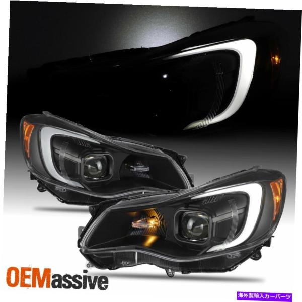 USヘッドライト 13-15スバルインプレッサクロスストッキングXV LEDライトチューブプロジェク...