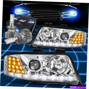 アウディ a4 s4 b8.5 USヘッドライト USヘッドライト フィット09-12アウディA4 B8ブラックDRL Halo LED