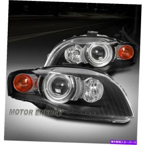 USヘッドライト ブラック2009-2012アウディA4 B8 DRL LEDライトバー