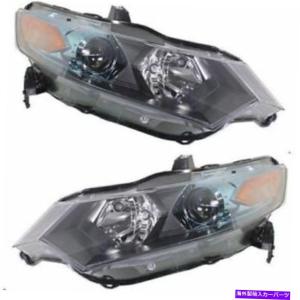 USヘッドライト 新規セット2ハロゲンヘッドランプアセンブリの左右側面