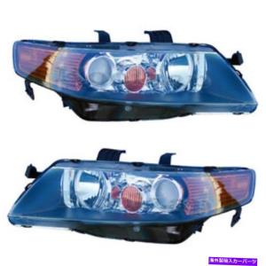 アコードCL7CL9前期【ACURA】アキュラTSX純正USヘッドライト左右(04
