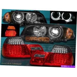 BMW E46 クーペ 後期用 LEDイカリングヘッドライト ブラックインナー
