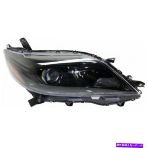 USヘッドライト FIT 11-17トヨタシエナブラックLED DRLプロジェクター
