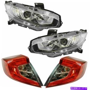 USヘッドライト Honda Civic FC FK 10th Gen 2016~2021用ペアLH + RH