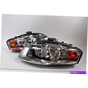 USヘッドライト ブラック2009-2012アウディA4 B8 DRL LEDライトバー