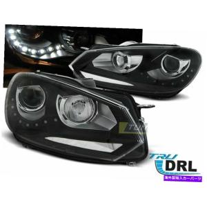 USヘッドライト VWゴルフ6 LEDヘッドライトLED DRL  OEMハロゲン