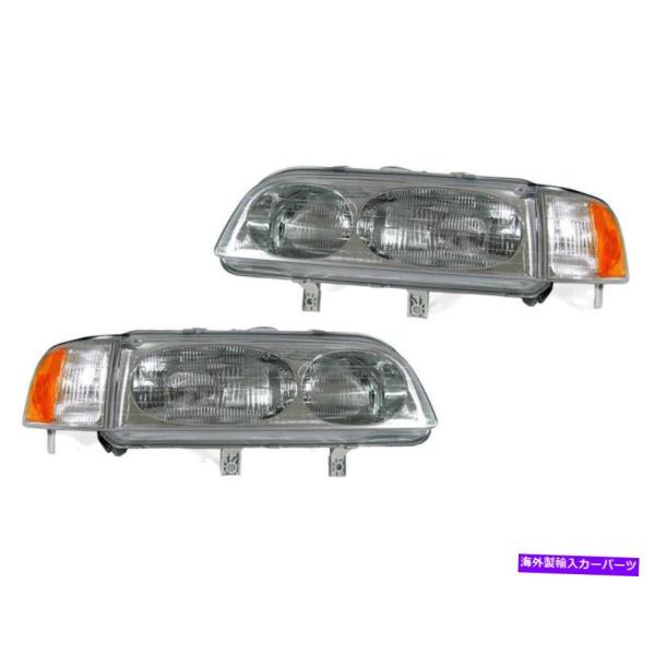 USヘッドライト *最後のセット* OEスタイルのヘッドライトWコーナーランプ+ 91-95 Acu...