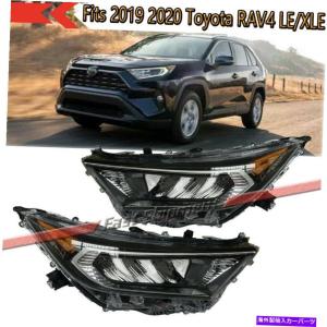 USヘッドライト 2019-2020トヨタRAV4ル/ XLE / SEクロームヘッドライト
