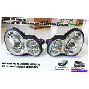 メルセデスベンツヘッドライト　　　W203 ヘッドライト （クローム）メルセデスベンツW203 CクラスC230