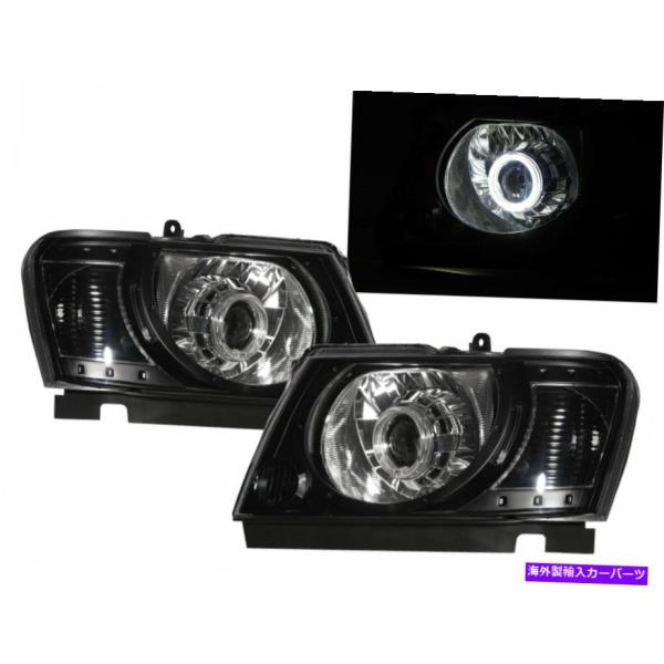 USヘッドライト PATROL SAFARI Y61 04-ON 5DガイドLED Halo Pro...