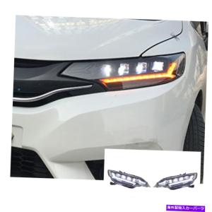 49-455☆【値下】後期 LED GP5 フィットハイブリッド☆右ヘッドライト