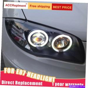 USヘッドライト BMWのための黒仕上げLEDの天使の目のヘッドライト1 E81