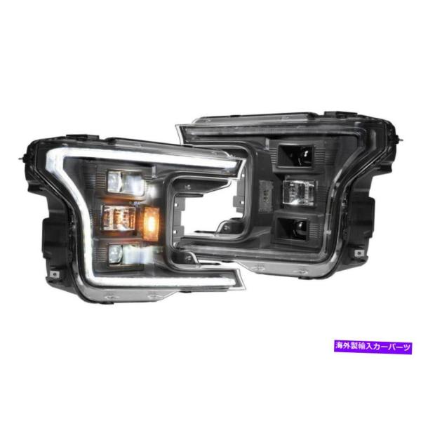 USヘッドライト 森本XBハイブリッドヘッドライトアセンブリセットプラグアンドプレイFORD F-1...