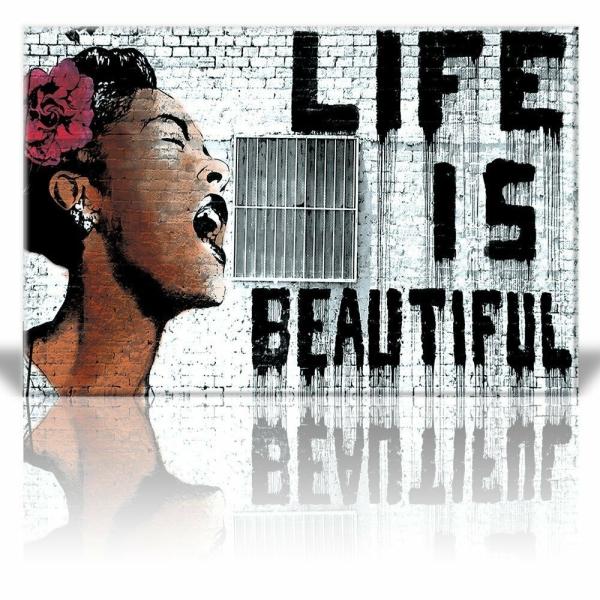 パネルアート Wall 26&quot; Life is Beautiful&quot;, Thierry Guetta...
