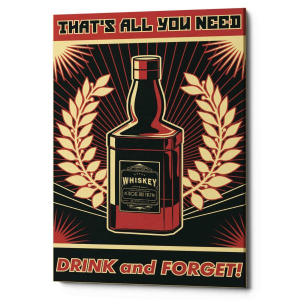 パネルアート Epic Graffiti 'Whiskey' Giclee キャンバス ウォールアー...