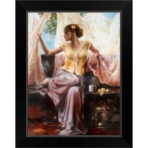 パネルアート Morning Splendorブラックフレームウォールアートプリント 、 フィギュア...