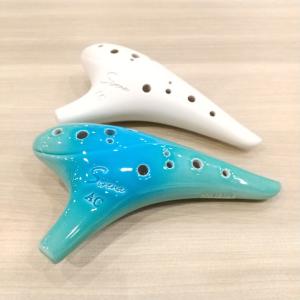 フォーカリンクオカリナ　ウーノ　アルトC 水色 フォーカリンク オカリナ アルトG シングル管 ブループリント