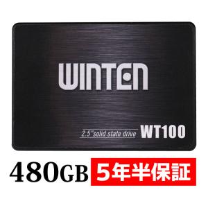 内蔵SSD 480GB【5年保証 スペーサー付】2.5インチ SSD SATA3 6GB/s 3D NAND PS4 動作確認済 フラッシュ搭載 WT100-SSD-480GB 5586