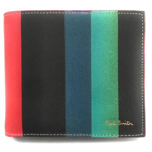 【Paul Smith】ポールスミス　二つ折り財布　マルチグラデーションカラー色　ASPC-4833-W785-1