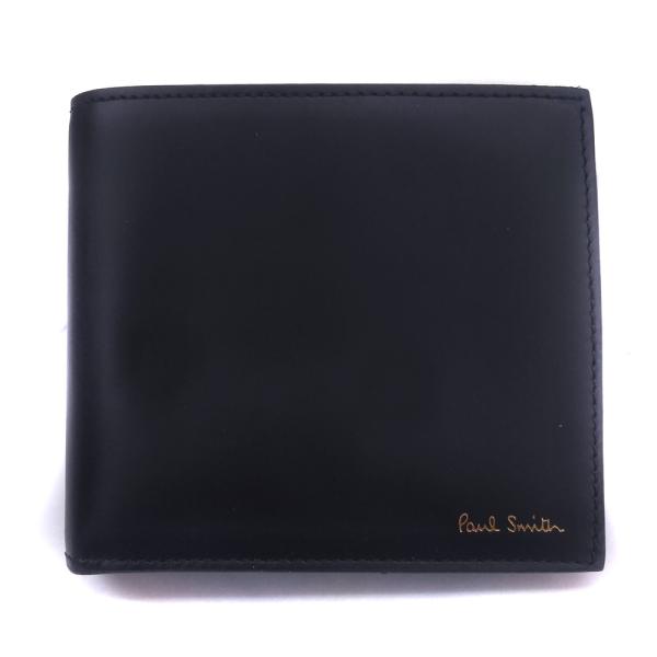 本決算特価　売切御免【Paul Smith】ポールスミス　二つ折り財布　ネイビー　AUPC-4833...