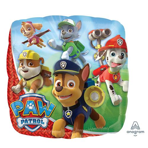AG18インチ パウ・パトロールスクエア バルーン　風船　ANG30179　ヘリウム対応