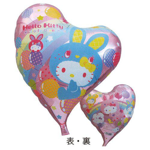 14インチ　アイブレックススウィートハート カラフルバニーキティ  TKR03949　ヘリウム対応