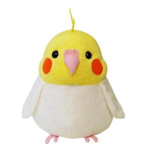 ぽてぴよ　ぬいぐるみ　Ｍサイズ　オカメインコ　ルチノー　147691-20　ナカジマコーポレーション｜windpal